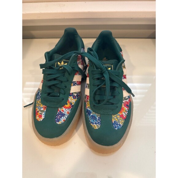 Adidas X LIBERTY london  green floral shoes NWOB - Picture 2 of 6